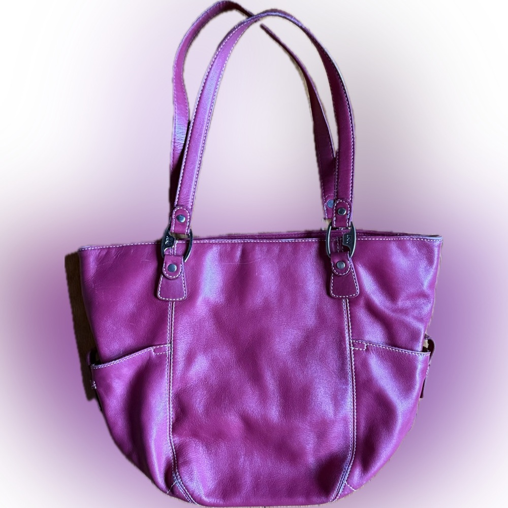 Magenta jones New York leather bag